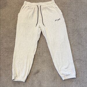 YoungLA Light Gray Joggers with Black Drawstring